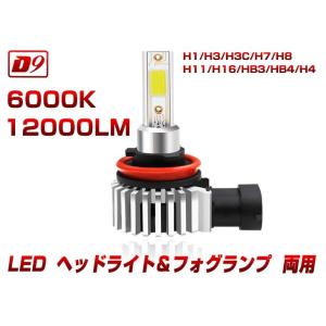 LEDヘッドライト&amp;フォグ  H4/H8/H11/H16/H7/HB3/HB4/H1/H3/H3C 12000LM 6000K　超mini 純正サイズ IP68防水最高 1年保証 左右2本！送料無!  即納!