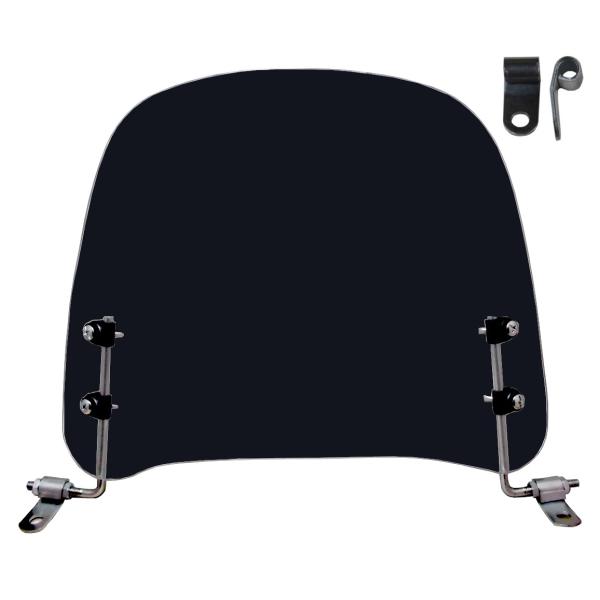 バイク スクリーン 風防 バイク ショート スモーク 取付簡単 原付 スクーター 風除け 予備の取付...