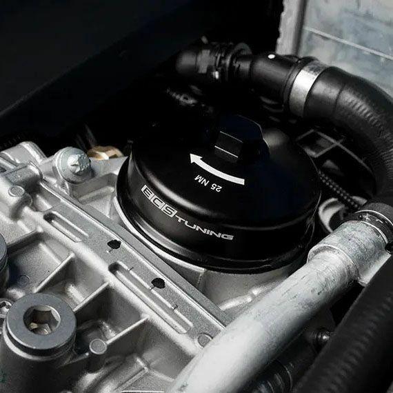 BMW N系エンジン用 ビレットアルミニウム オイルフィルターキャップ【ECS Tuning】