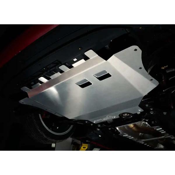 フォルクスワーゲン ゴルフ7／ゴルフ8 アルミシールドスキッドプレート【ECS Tuning】