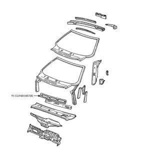 ポルシェ 930/964/993 ドアストライカー修理キット【Rennline】 : Auto