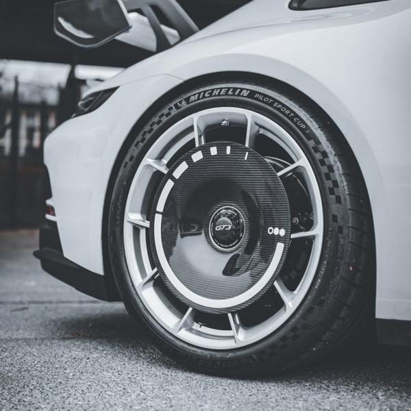 ポルシェ 992GT3 ホイール・エアロディスク(グロスカーボン)【Fabspeed】