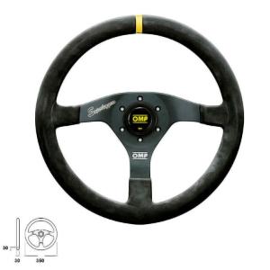 OMP TRECENTO ステアリングホイール （レザータイプ）300mm