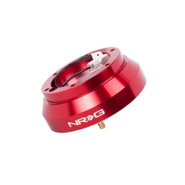 クイックリリース用ショートボス(レッド) 日産 スカイライン(R32)／シルビア(S13)等【NRG...