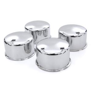 4個セット 汎用 メッキ ホイール ハブ センター キャップ 外径84mm