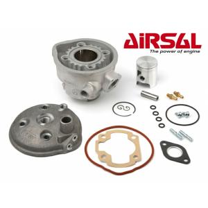 スペイン製 AIRSAL アルミニカジルメッキ ボアアップキット Aprilia エリア51 ラリー Malaguti Benneli Beta Italjet ヤマハ Aerox50用 47.6mm 47.6φ 65.7cc｜autopartsys