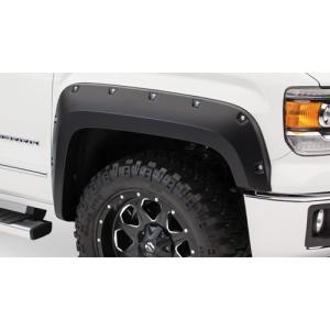 Usブッシュワーカー 直輸入正規品 Bushwacker Gmc シエラ 1500 フェンダー ポケットスタイル Bushwacker フェンダーフレア オーバーフェンダー 直輸入正規品 フロントリアセット マットブラック Bw 02 オートプロズ 店
