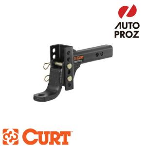 CURT ヒッチメンバー用 アジャスタブルチャンネルマウント 2インチ角 最大5.25インチライズ 最大6.75インチドロップ 正規品 メーカー保証付