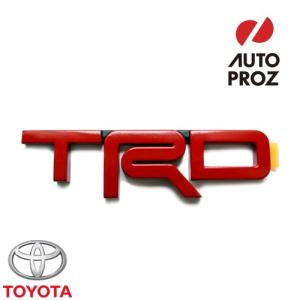 USトヨタ 純正品 TOYOTA 全年式 全車種対象 ”TRD”エンブレム レッド