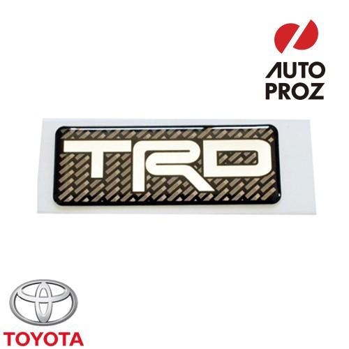 USトヨタ 純正品 TOYOTA TRD ロゴ入り カーボン エンブレム 1枚