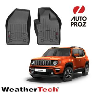 フロアマット ジープ レネゲード 2014年式以降現行 1列目 右ハンドル用 フロアライナー ブラック WeatherTech 正規品｜autoproz-usa