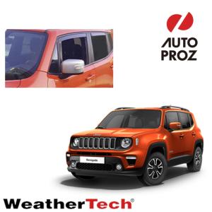 WeatherTech 正規品 ジープ レネゲード 2014年以降現行 サイドバイザー ドアバイザー はめ込み式タイプ フロント・リアセット