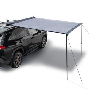 カーサイド オーニング タープ SlimShady スリムシャディー 200x250cm マップデザイン ブラック YAKIMA ヤキマ 正規品｜autoproz-usa