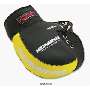 コミネ KOMINE バイク ハンドルカバー ネオプレンハンドルウォーマー 防寒 保温 防風 ブラック/イエロー フリー 09-021 AK-021