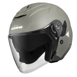コミネ ジェットヘルメット HK-172 + ミラーシールド Amazon | コミネ(KOMINE) バイク用 HK-172用 交換用シールド シルバー