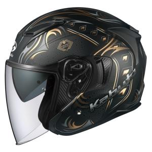 OGK KABUTO (オージーケーカブト) EXCEED SWOR (エクシード・ソード) フラットブラックゴールド 59-60cm Lサイズ