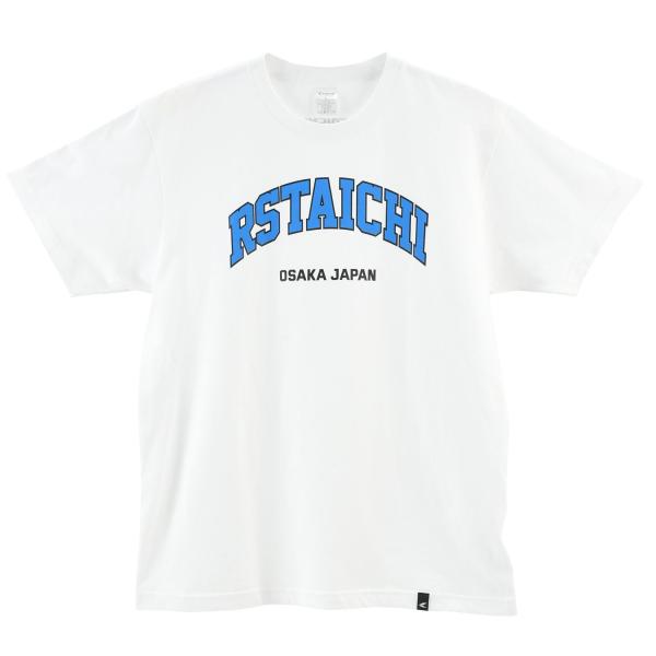 RSタイチ(アールエスタイチ) RSU121 VARSITY LOGO T-SHIRT WHITE ...