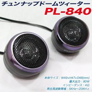 チュンナップドームツィーター ツイーター 車 最大80W 高音 DC12V車用 ブレイス PL-840｜autorule