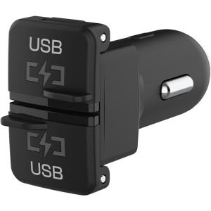 純正風 DC-4.8A USB2ポート 自動判定 車載用USB電源 USB-A 4.8A カシムラ DC-048｜autorule