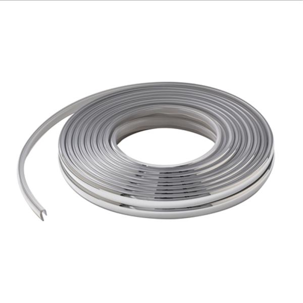 J型ドアモール 6M クリアxクローム セイワ K436