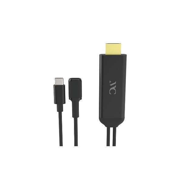 HDMI変換ケーブル iPhone専用 USB-C中継 ミラーリング 映像 設定操作不要 ケーブル接...