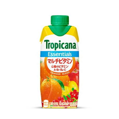 【3箱36本】キリン Tropicana/トロピカーナ エッセンシャルズマルチビタミンキャップ付き3...