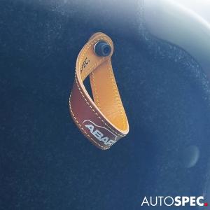 ABARTH 本革 リアゲート レザー ストラップ 500 595 695 ブラウン ラウンド アバルト カスタム パーツ トランク ラゲッジ