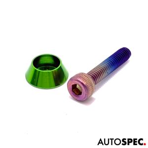 アバルト（ABARTH） ASSO ASSPIDE アルミ フューエルキャップカバー