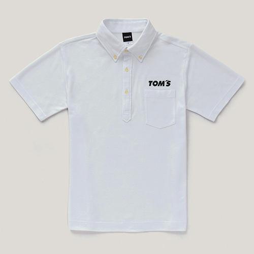 TOM&apos;S (トムス) 半袖 ポロシャツ ホワイト