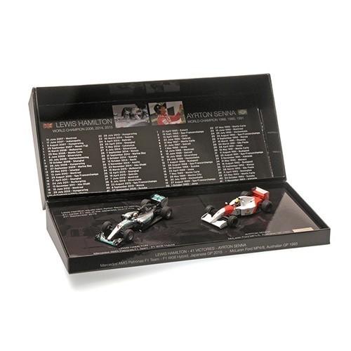 MINICHAMPS 1/43 41回優勝達成セット ハミルトン2015+セナ1993