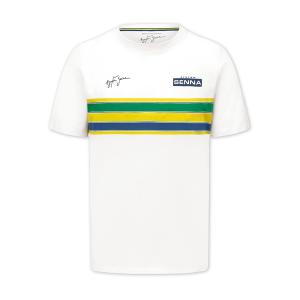 Ayrton Senna（アイルトン・セナ）ヘルメットストライプ Tシャツ｜autosport-web