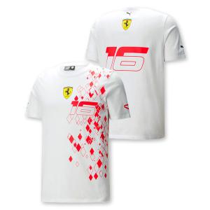 PUMA スクーデリア フェラーリ チーム シャルル・ルクレール モナコGP ドライバー Tシャツ 2023｜as web shop