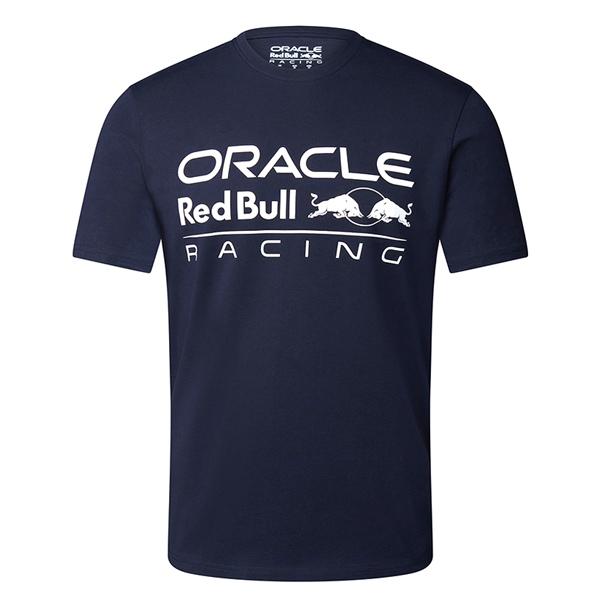 オラクル レッドブル レーシング チーム ラージ フロント ロゴ Tシャツ （ネイビー）