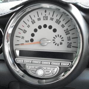BMW MINI R55〜R59用 CLOS センタースピードメータークロームメッキリング