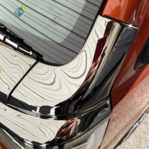 ハイゼット メッキ調鏡面仕上げ ボンネットフードトリム【後期