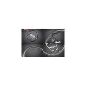 ハリアー MXUA/AXUH80/85 LANBO オリジナルステアリング TYPEII メタルブラ...