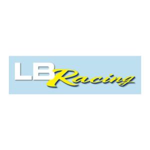 LB-Racing Team Logo Sticker Msize White｜autostyle-sore