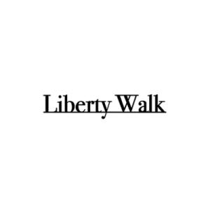 LIBERTYWALK Underline Logo Sticker Small Black｜autostyle-sore