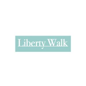 LIBERTYWALK Underline Logo Sticker Small White