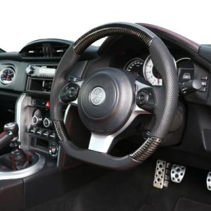 ZN8 GR86 ステアリング ブラックレザー&ブラックウルトラスエード