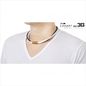 SEV Looper 3gネックレス　黒白白　44cm SEV（セブ） ネックレス Looper type3G ルーパー タイプ 3G SIZE 44/46