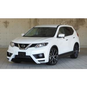 エクストレイル T32 前期 20S/20X LUV LINE エアロ3点キット 2色塗分け塗装済 ...