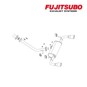 FUJITSUBO（フジツボ） マフラー A-R RAV-4 2.0 4WD 6BA-MXAA54 M20A