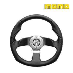 MOMO（モモ） ステアリング ハンドル JET ブラックレザー J-1 : オート