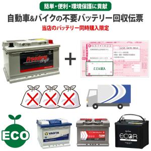 【バッテリー本体と同時購入必須】使用済み廃棄バッテリー 廃バッテリー 着払い回収伝票 バイク・自動車用