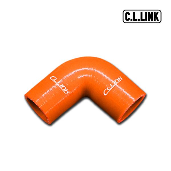 C.L.LINK シーエルリンク シリコンインテークホース オレンジ 単品1本 純正パイピング〜スロ...