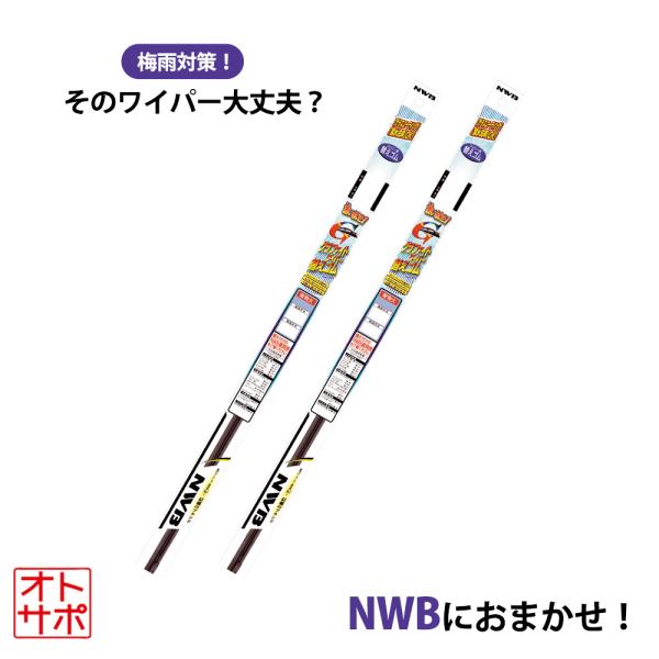 NWB グラファイトワイパー 替えゴム フロント左右2本セット ワゴンRワイド MA61S/MB61...