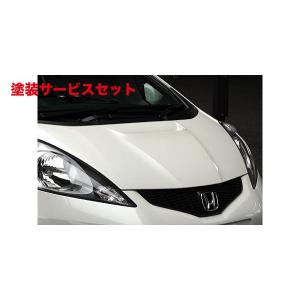 フィット GE系 カーボンボンネット(ノーマル形状) クリア塗装済み