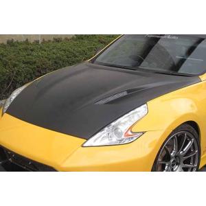 フジムラオート フェアレディZ Z34 エアロボンネット ウェットカーボン