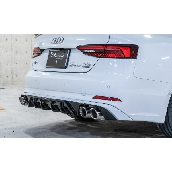 ロウェン AUDI A5 SPORTBACK F5 リアアンダーディフューザー FRP 素地